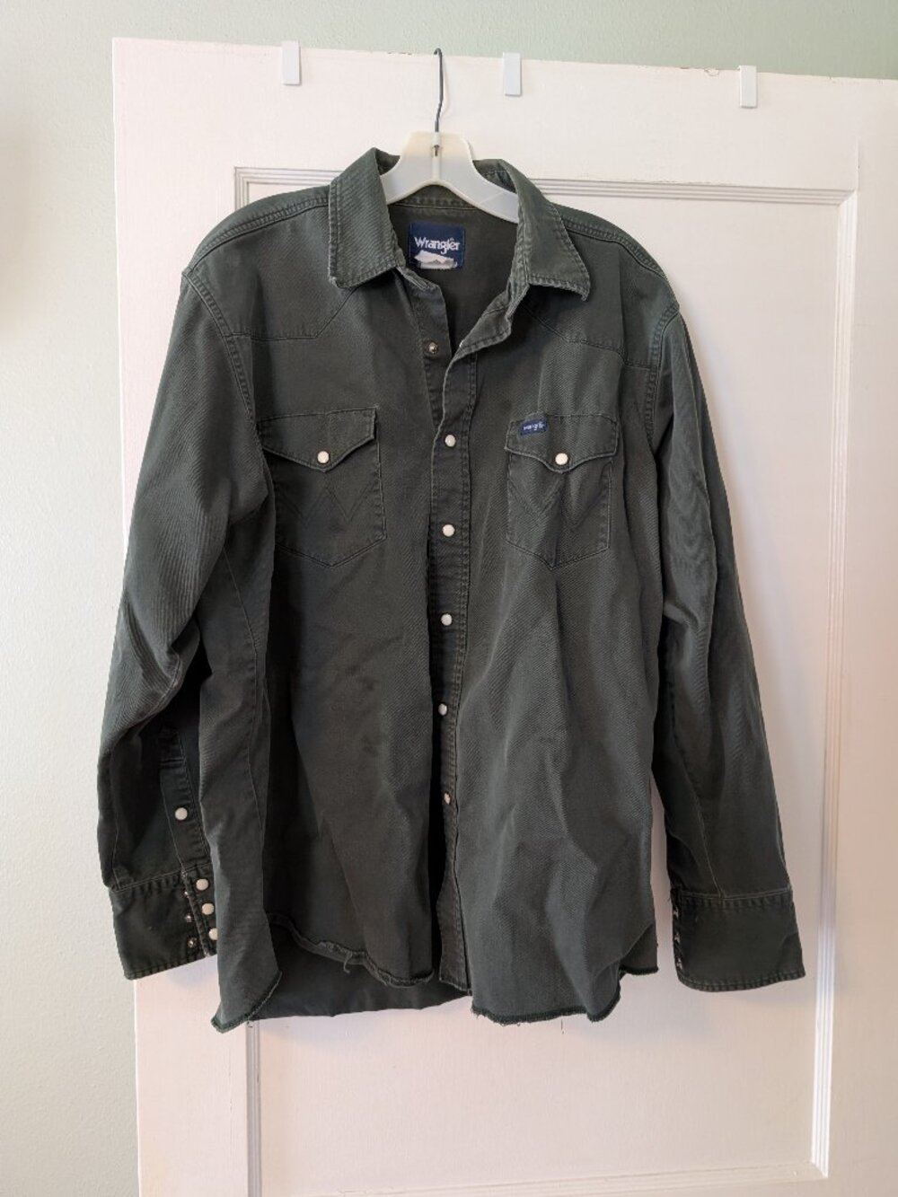 Men's Wrangler Pearl Snap Button Down